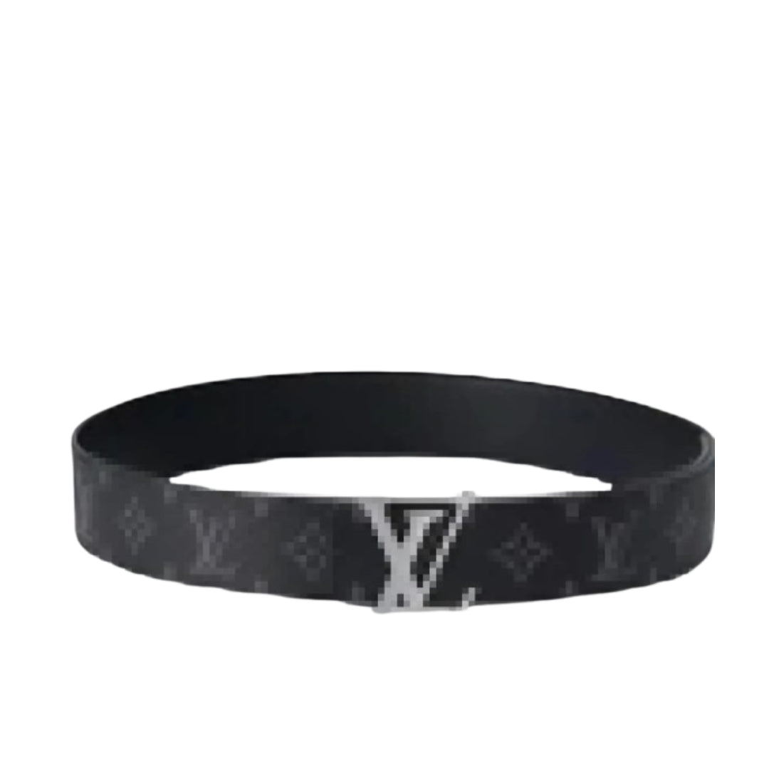 Black Checkered Reversible Belt 40mm