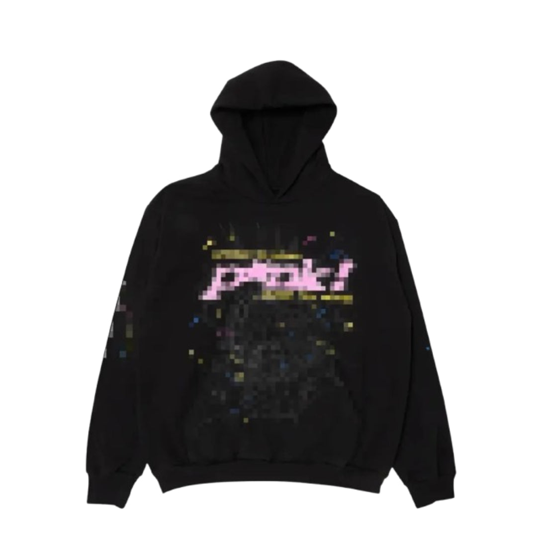 Black&Pink Web Hoodie