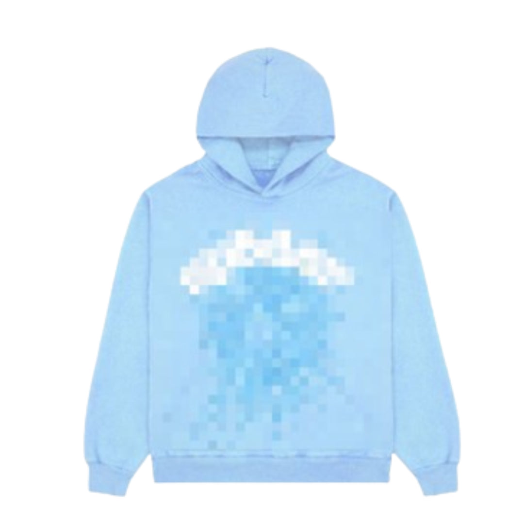 Sky Blue Web Hoodie